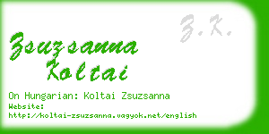 zsuzsanna koltai business card